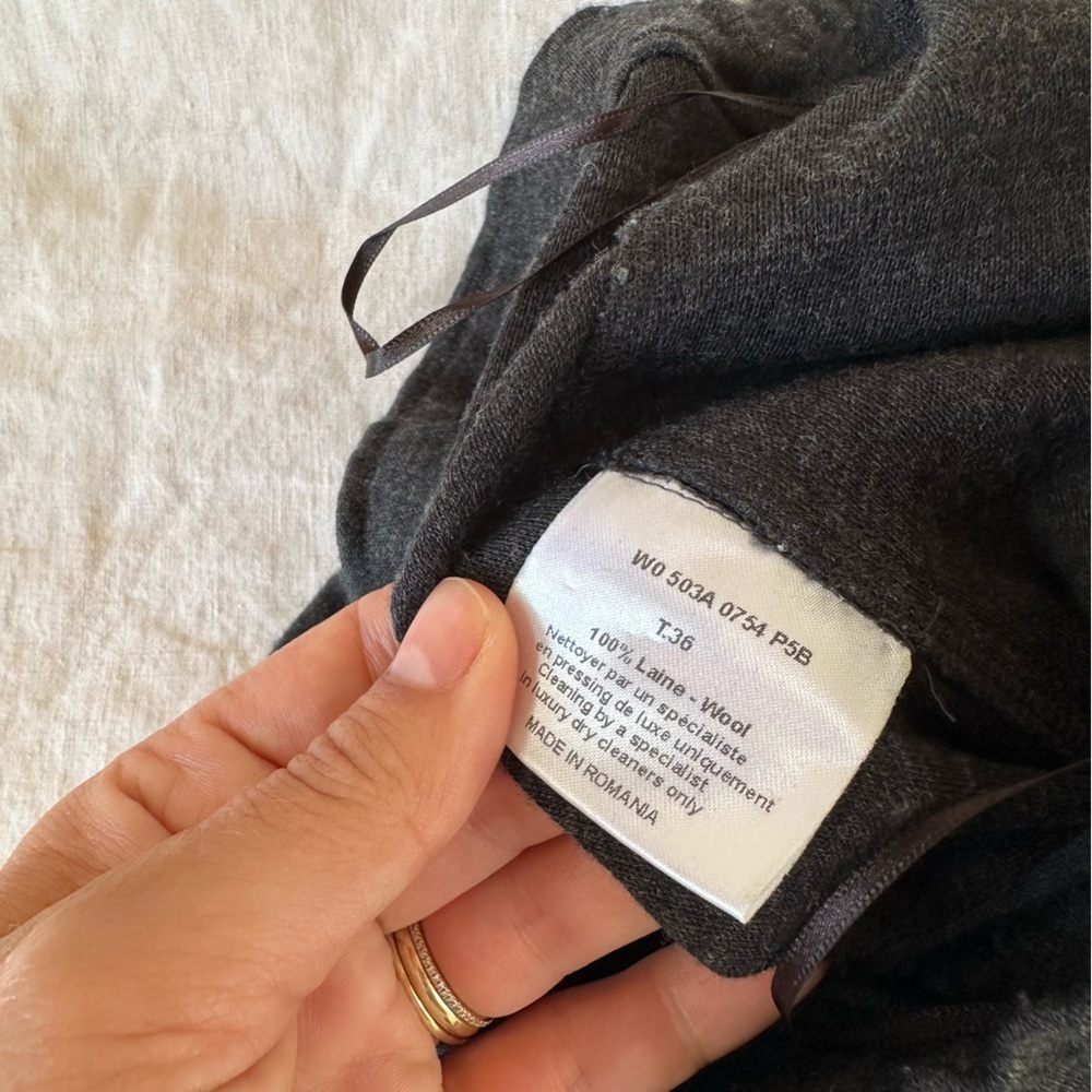 Lanvin Paris Charcoal Wool Jogger Trousers Size 36 / Small - Picture 6 of 9